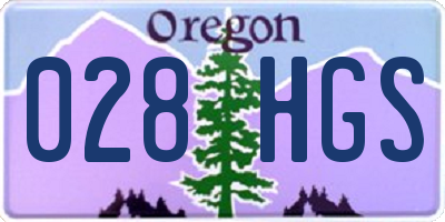 OR license plate 028HGS