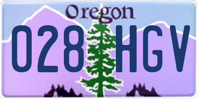 OR license plate 028HGV