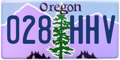 OR license plate 028HHV