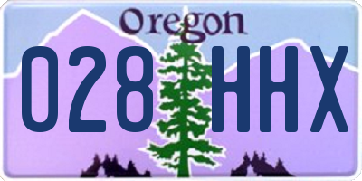 OR license plate 028HHX