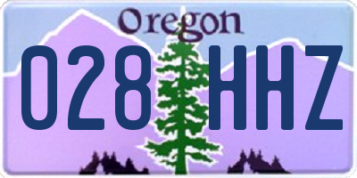 OR license plate 028HHZ
