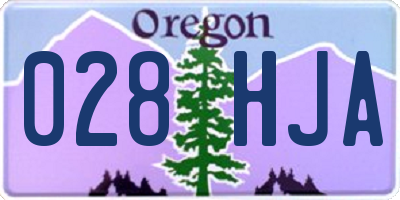 OR license plate 028HJA