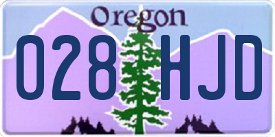 OR license plate 028HJD