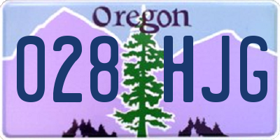 OR license plate 028HJG