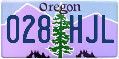 OR license plate 028HJL