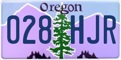OR license plate 028HJR