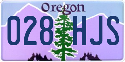 OR license plate 028HJS