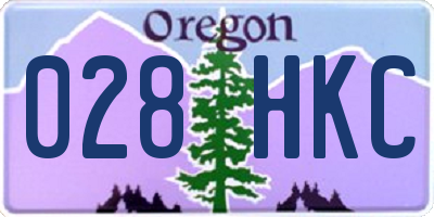OR license plate 028HKC
