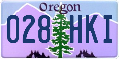OR license plate 028HKI