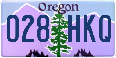 OR license plate 028HKQ