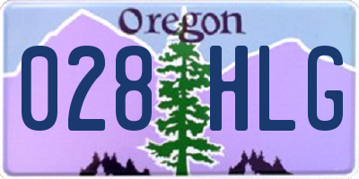 OR license plate 028HLG