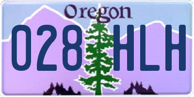 OR license plate 028HLH