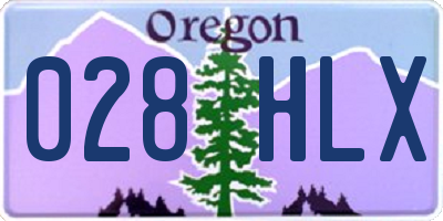 OR license plate 028HLX
