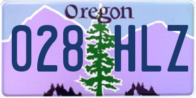 OR license plate 028HLZ