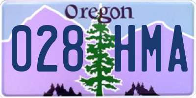 OR license plate 028HMA