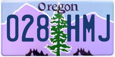 OR license plate 028HMJ
