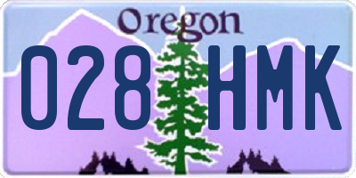 OR license plate 028HMK