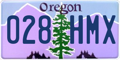 OR license plate 028HMX