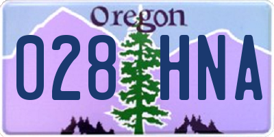 OR license plate 028HNA