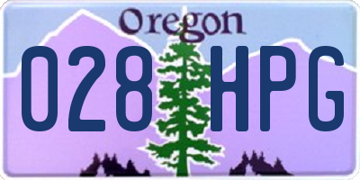 OR license plate 028HPG