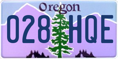 OR license plate 028HQE