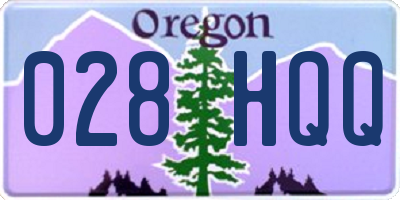 OR license plate 028HQQ