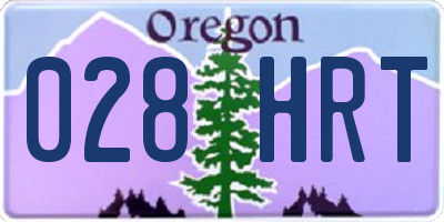 OR license plate 028HRT