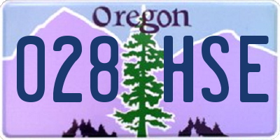 OR license plate 028HSE