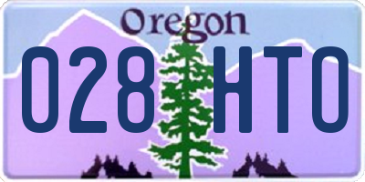 OR license plate 028HTO