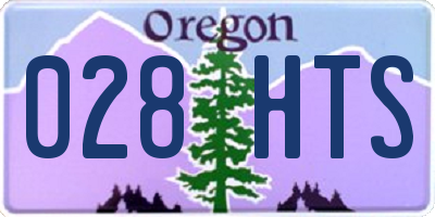 OR license plate 028HTS