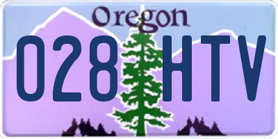 OR license plate 028HTV