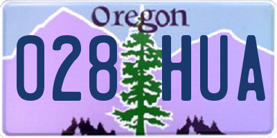 OR license plate 028HUA