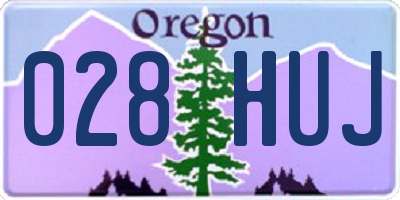 OR license plate 028HUJ