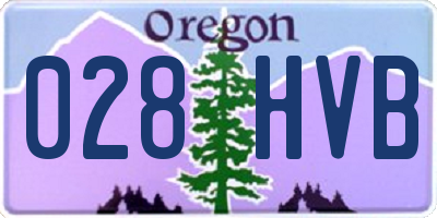 OR license plate 028HVB