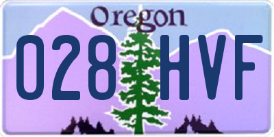 OR license plate 028HVF
