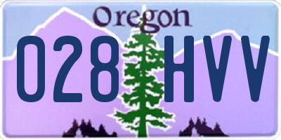 OR license plate 028HVV