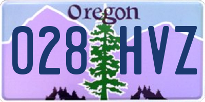 OR license plate 028HVZ