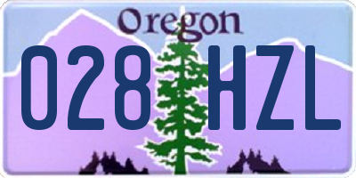 OR license plate 028HZL
