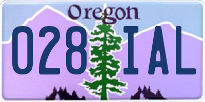 OR license plate 028IAL