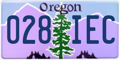OR license plate 028IEC