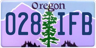 OR license plate 028IFB
