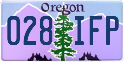 OR license plate 028IFP