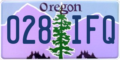 OR license plate 028IFQ
