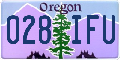 OR license plate 028IFU