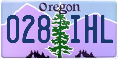 OR license plate 028IHL