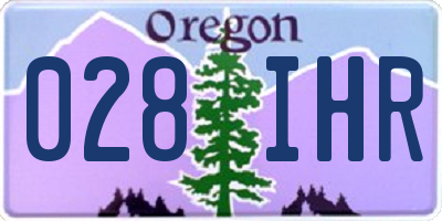 OR license plate 028IHR