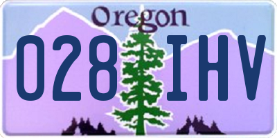 OR license plate 028IHV