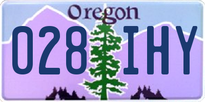 OR license plate 028IHY