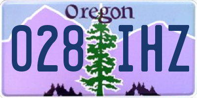 OR license plate 028IHZ
