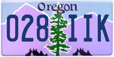 OR license plate 028IIK